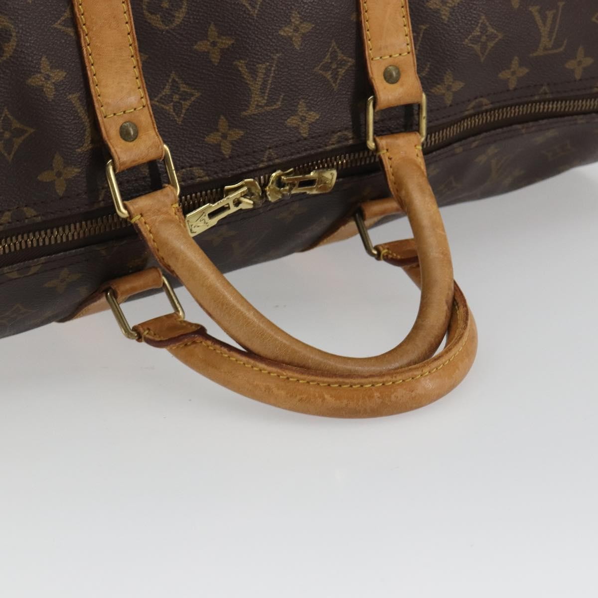 Louis Vuitton Keepall Monogram Canvas Brown Canvas Travel Bag Bag (Pre-Owned)