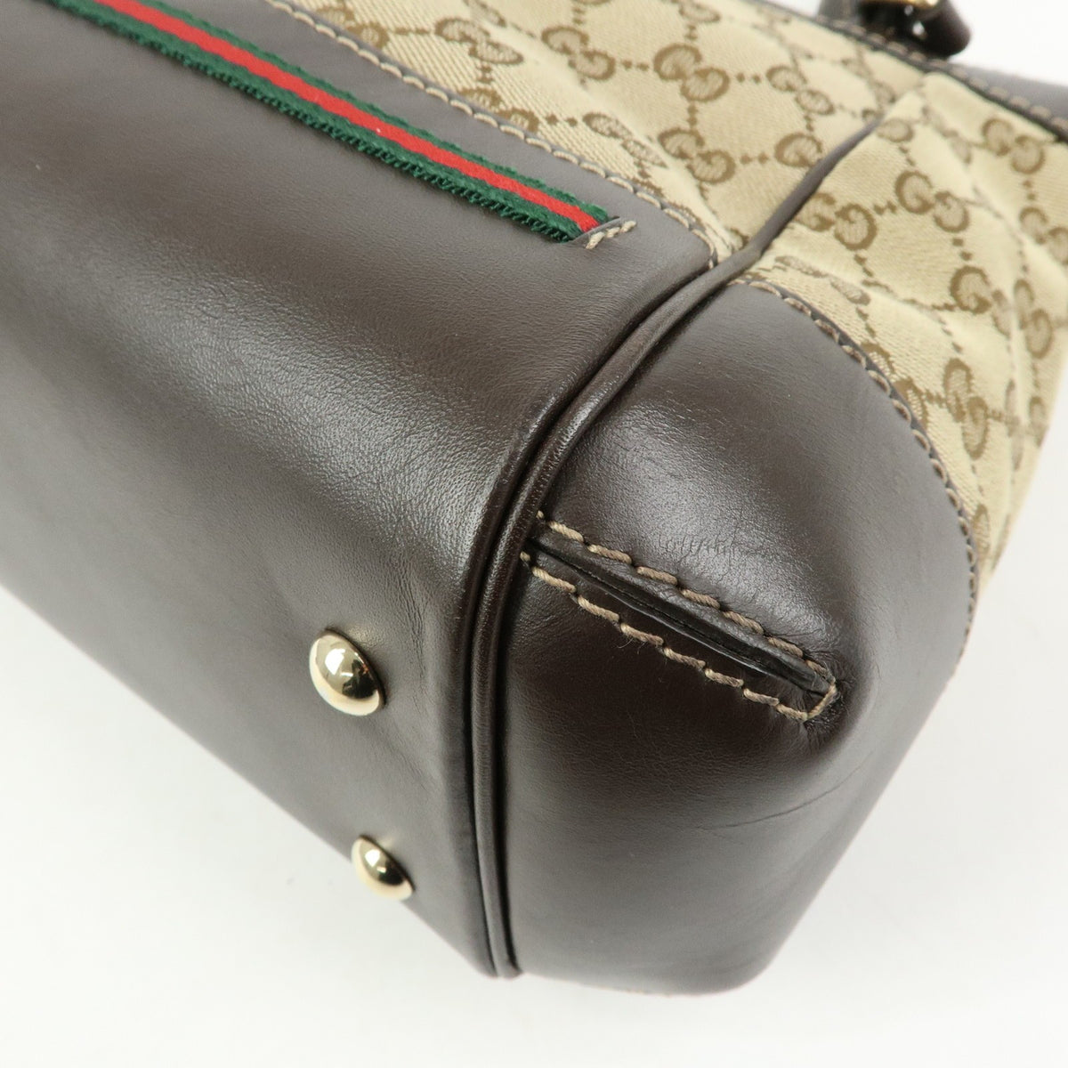 Gucci Mayfair Convertible Gg Canvas Beige Canvas Tote Bag Bag (Pre-Owned)