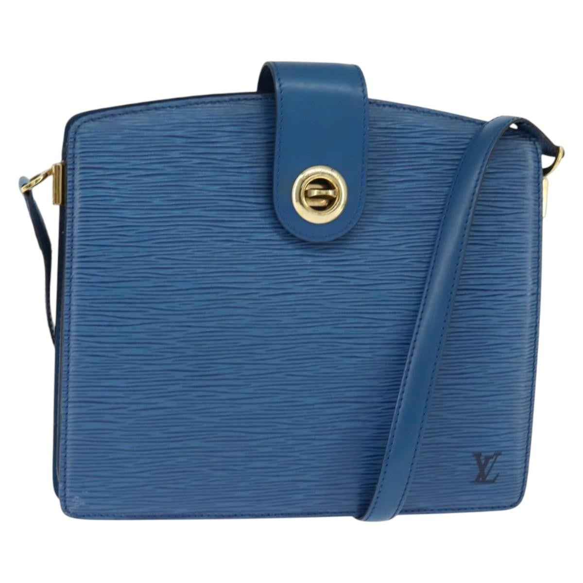 Louis Vuitton Capucines Epi Leather Blue Leather Shoulder Bag Bag (Pre-Owned)