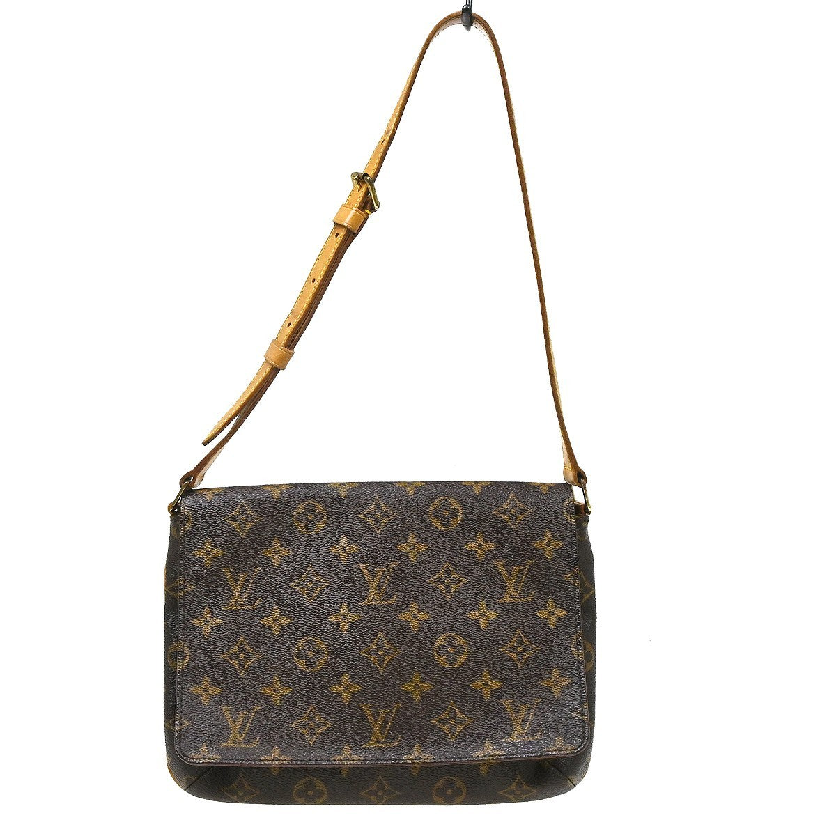 Louis Vuitton Musette Tango Monogram Canvas Brown Canvas Shoulder Bag Bag (Pre-Owned)