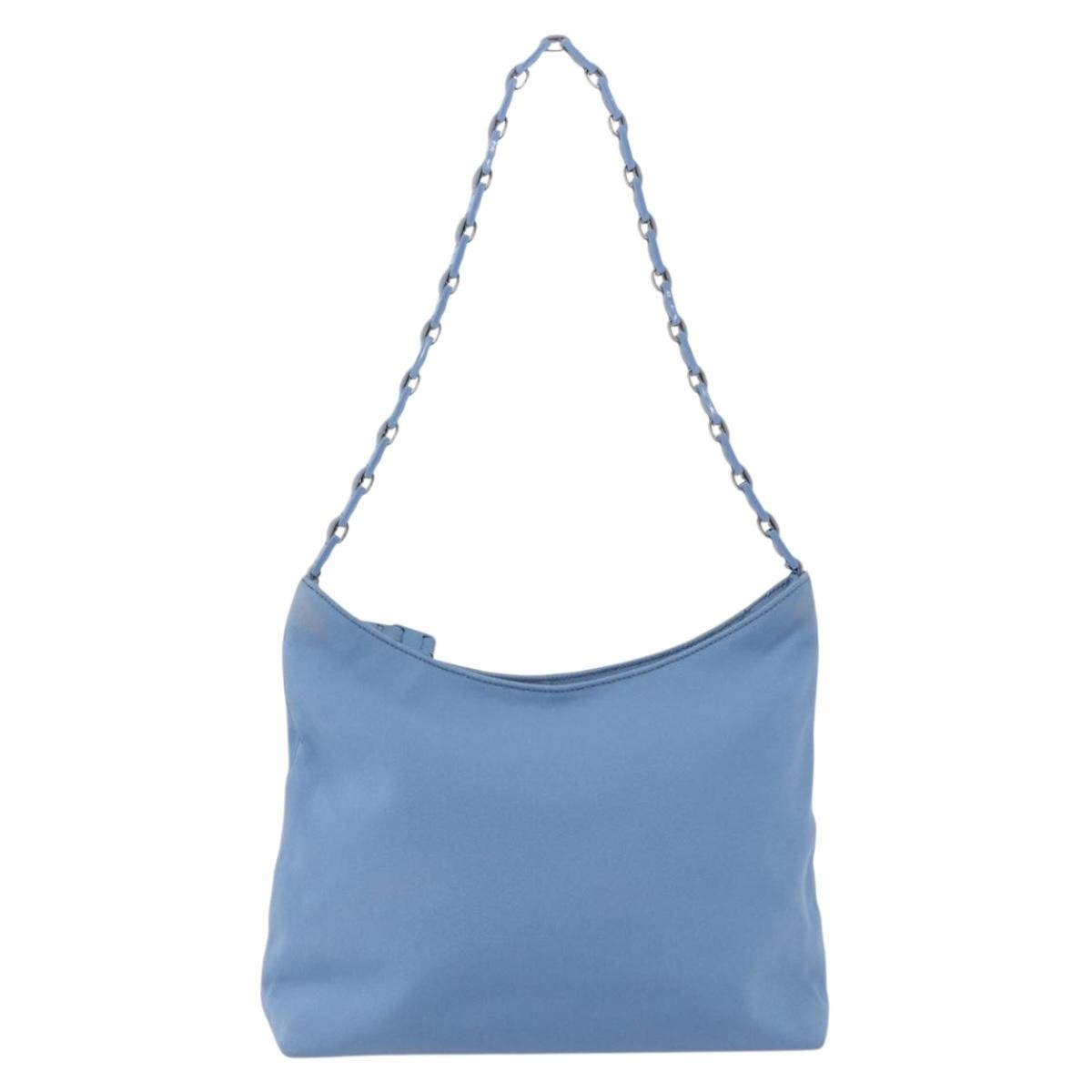 Salvatore Ferragamo Shoulder Nylon Blue Nylon Shoulder Bag Bag (Pre-Owned)