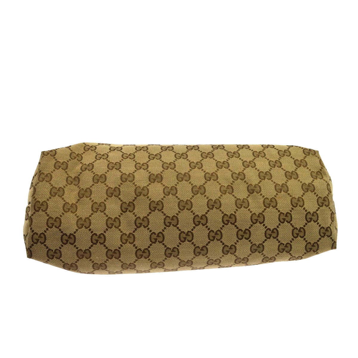 Gucci Web Zip Gg Canvas Beige Canvas Crossbody Bag Bag (Pre-Owned)