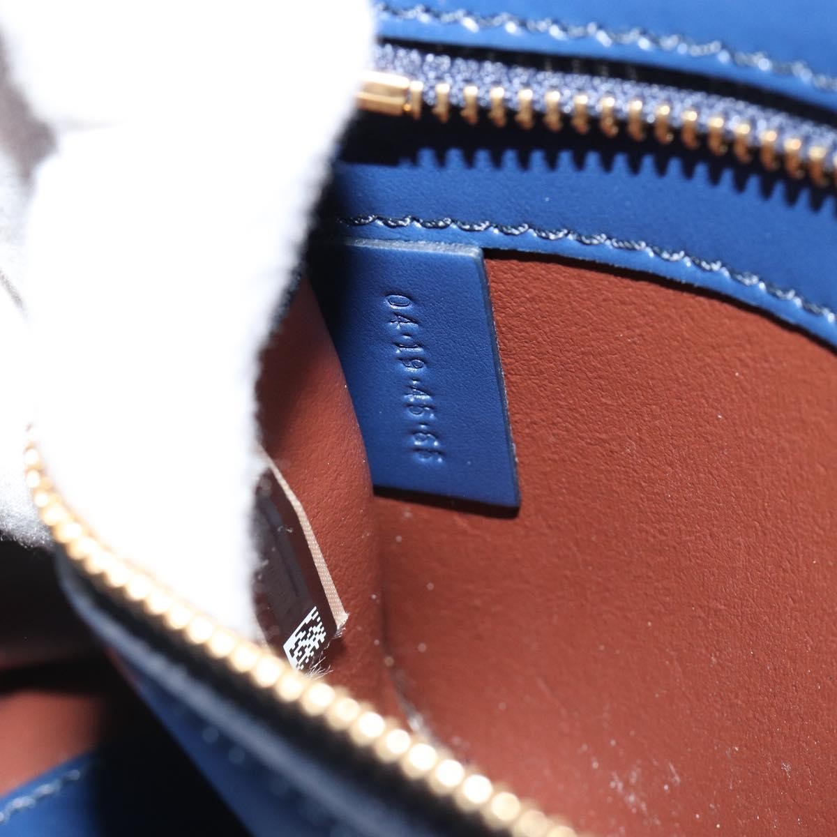 Chloe C Zipped Leather Blue Leather Tote Bag Bag (Pre-Owned)