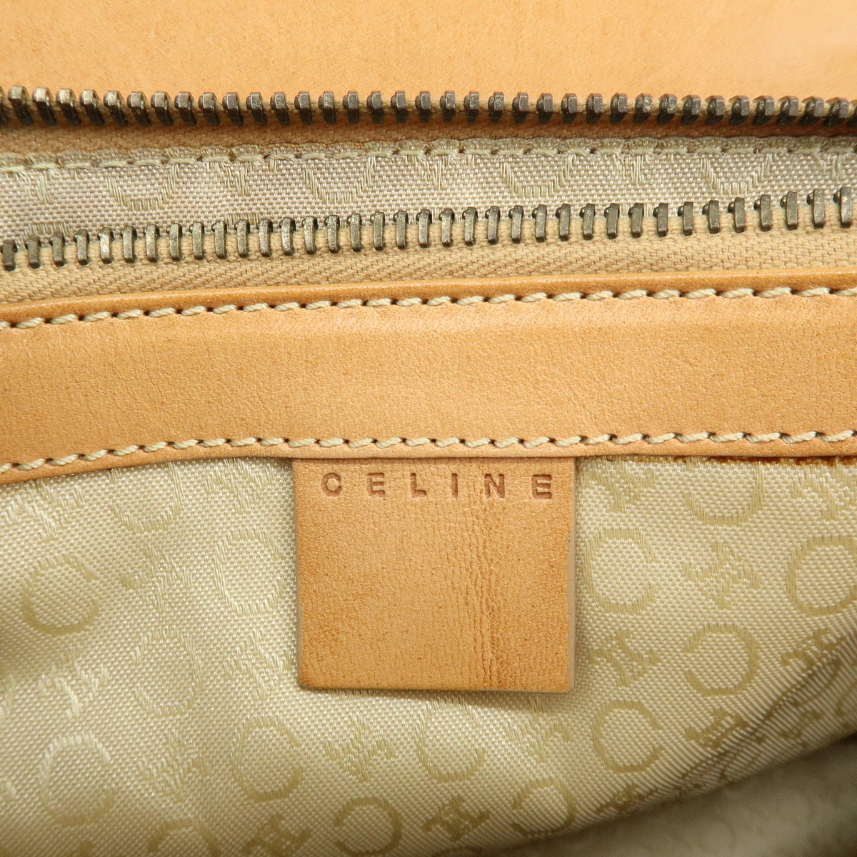 Celine C Macadam Suede Beige Suede Handbag (Pre-Owned)