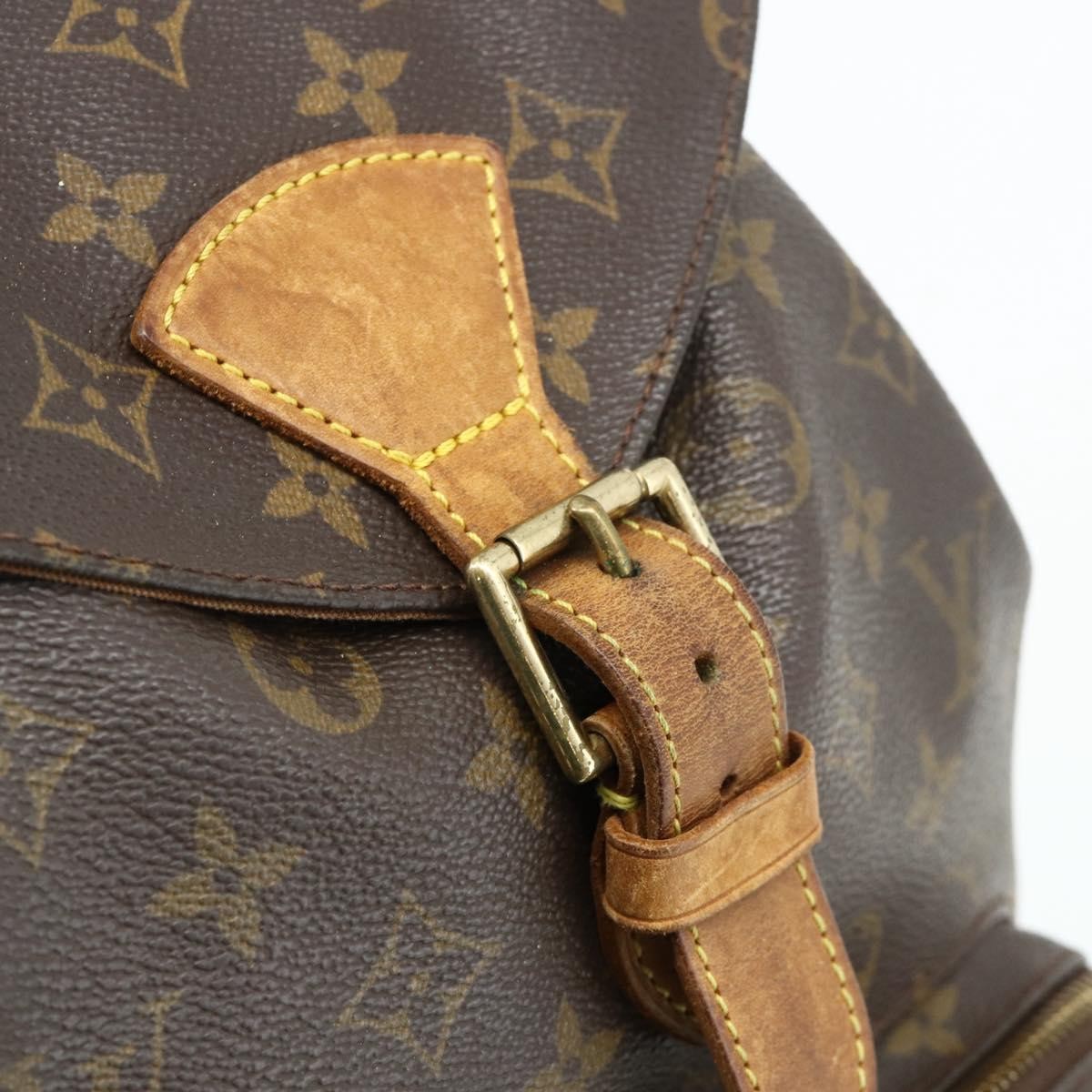 Louis Vuitton Vintage Montsouris Monogram Canvas Brown Canvas Backpack Bag (Pre-Owned)