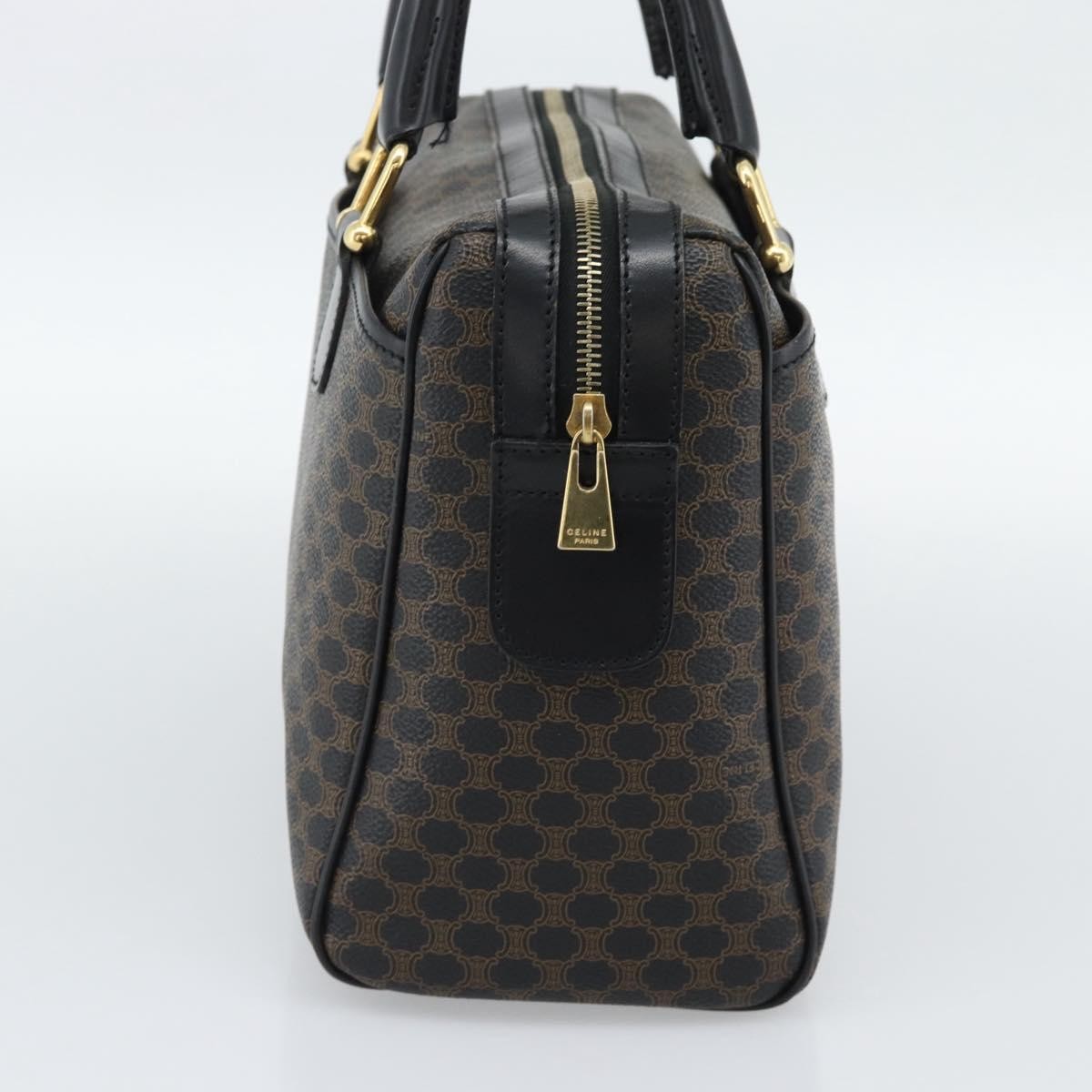 Celine Macadam Macadam With Leather Black Canvas Tote Bag Bag (Pre-Owned)