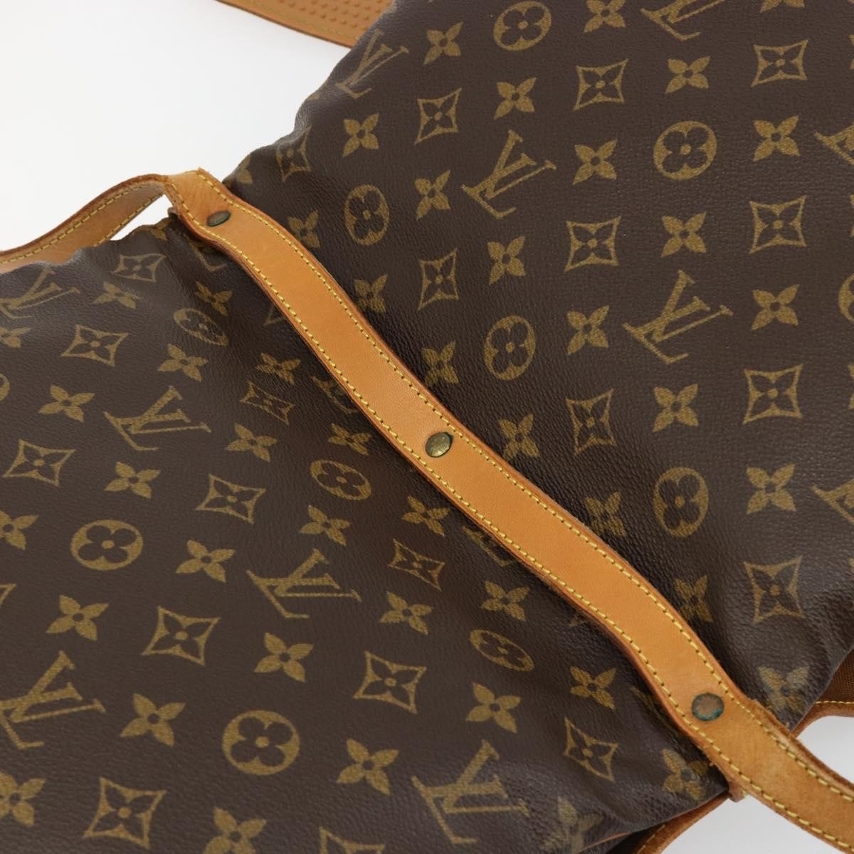 Louis Vuitton Saumur Monogram Canvas Brown Canvas Shoulder Bag Bag (Pre-Owned)