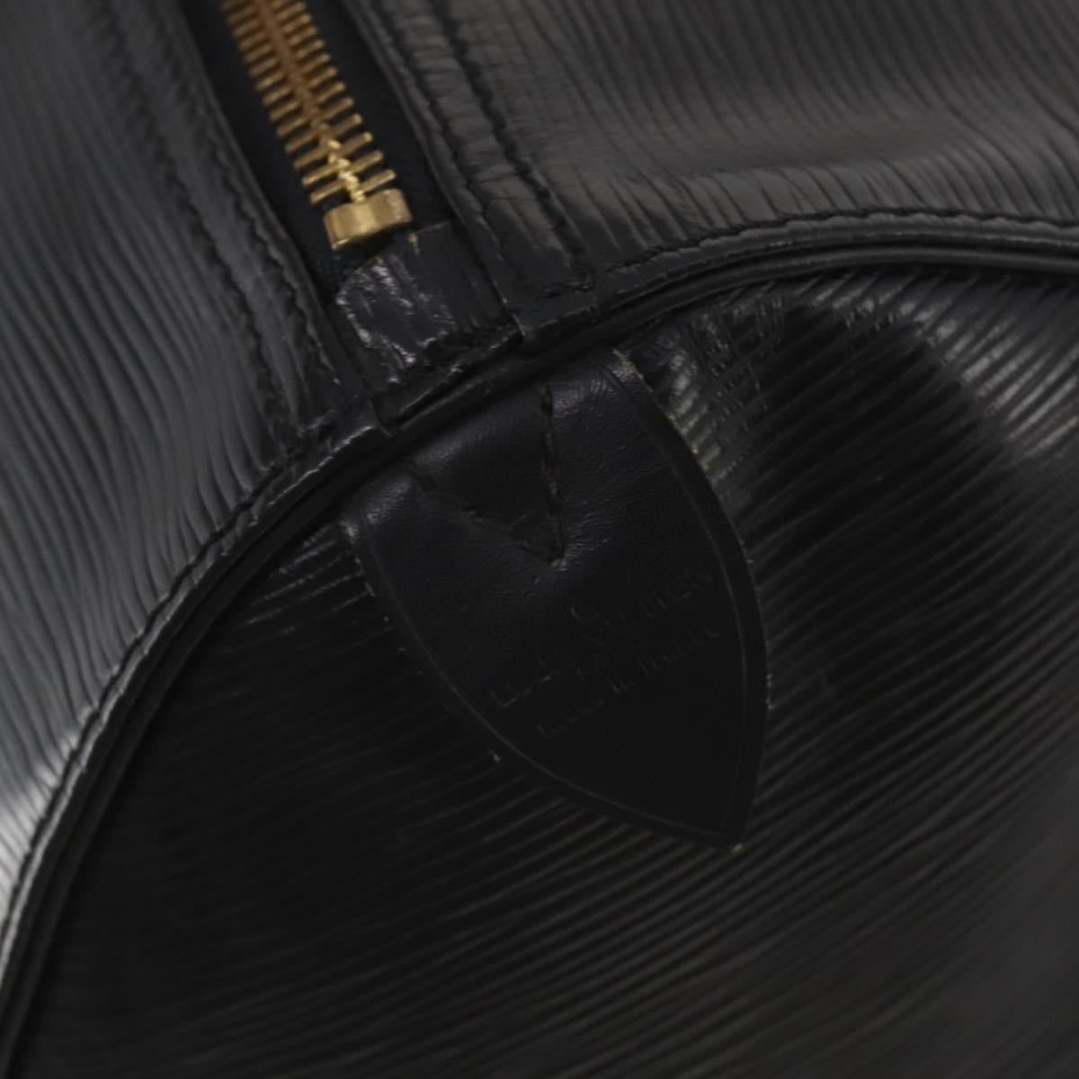 Louis Vuitton Keepall Epi Black Leather Travel Bag Bag (Pre-Owned)