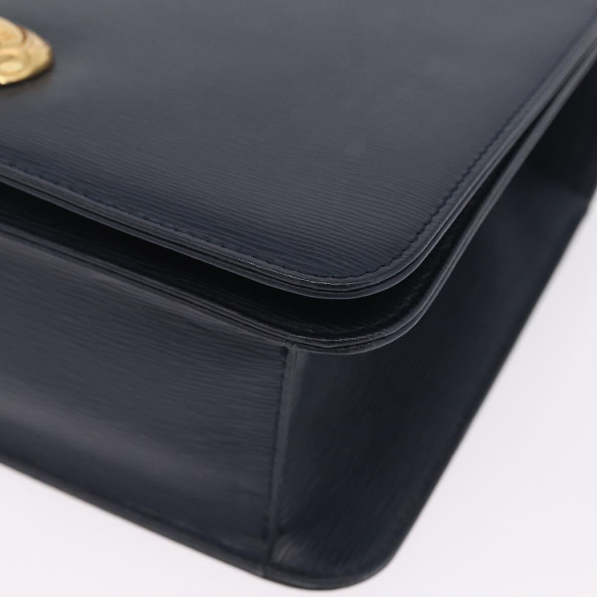 Chloe Shoulder Bag Leather Navy Leather Shoulder Bag Bag (Pre-Owned)