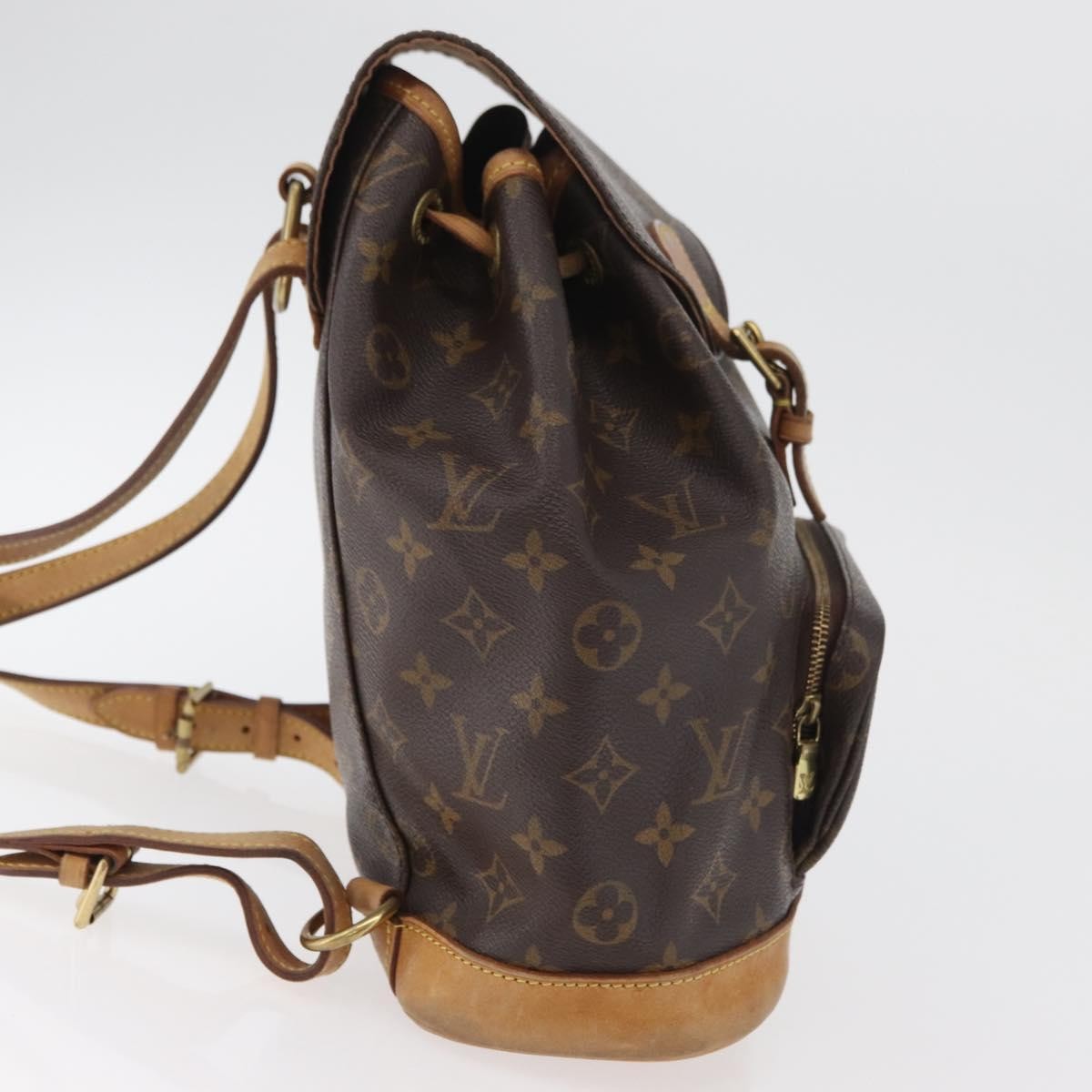 Louis Vuitton Vintage Montsouris Monogram Canvas Brown Canvas Backpack Bag (Pre-Owned)