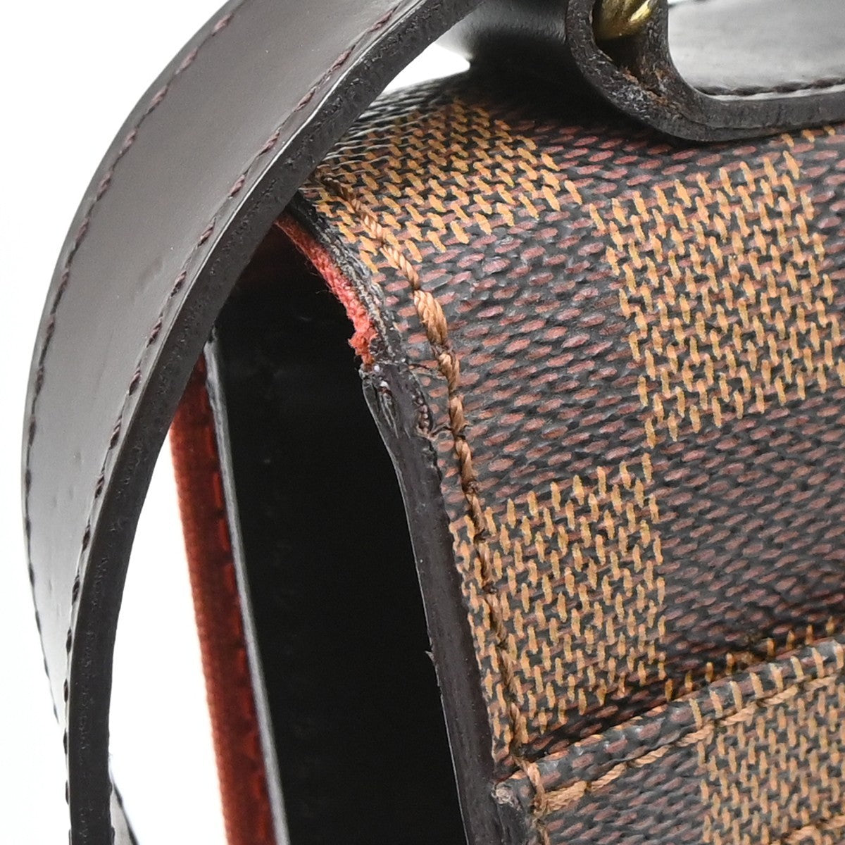 Louis Vuitton Portobello Messenger Damier Ebene Brown Canvas Clutche & Pouche Bag (Pre-Owned)