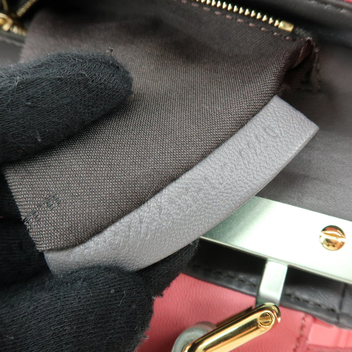 Fendi Peekaboo Leather Pink Leather Handbag (Pre-Owned)