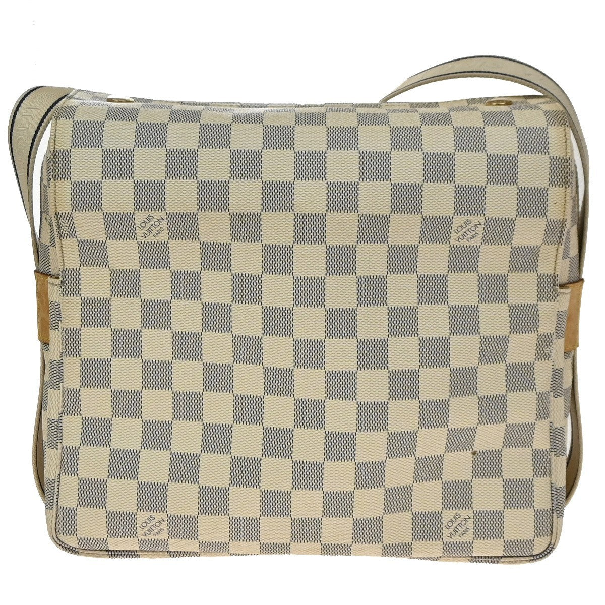 Louis Vuitton Naviglio Damier White Canvas Shoulder Bag Bag (Pre-Owned)