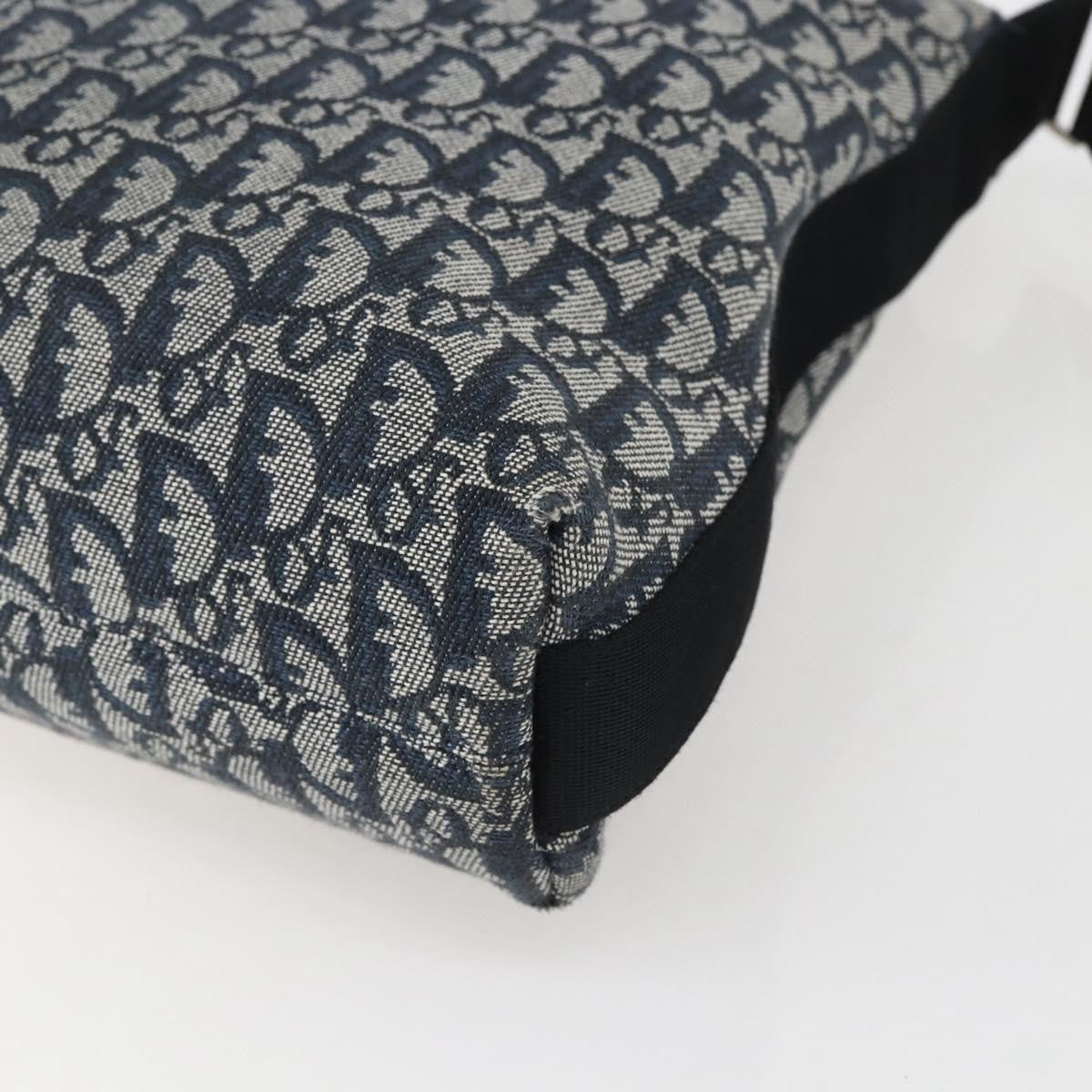 Christian Dior Vintage Trotter Canvas Navy Canvas Shoulder Bag Bag (Pre-Owned)