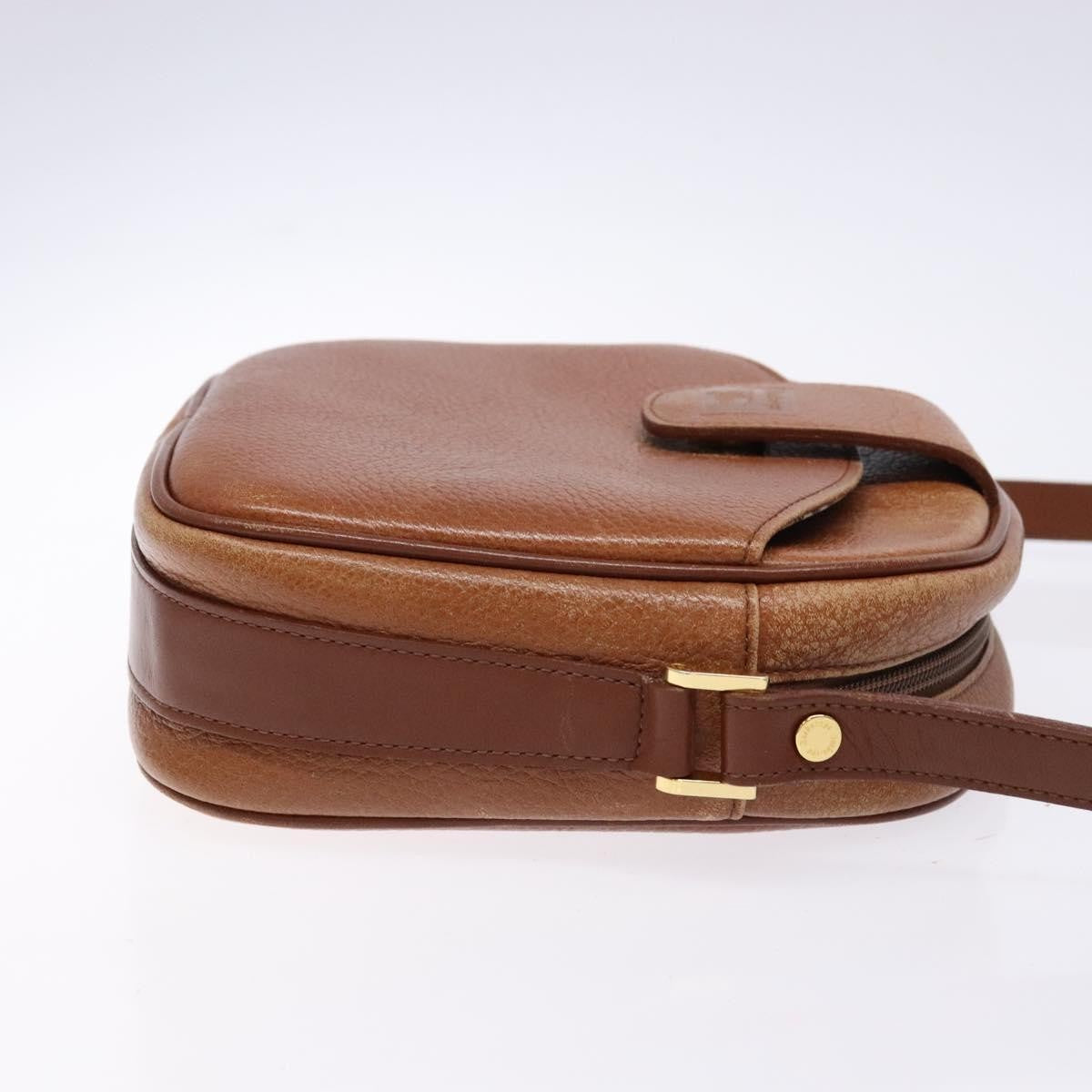 Burberry Shoulder Leather Brown Leather Shoulder Bag Bag (Pre-Owned)