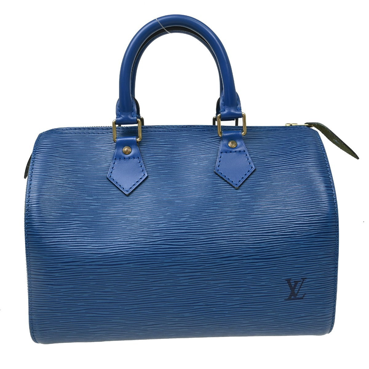 Louis Vuitton Speedy Epi Blue Leather Handbag (Pre-Owned)