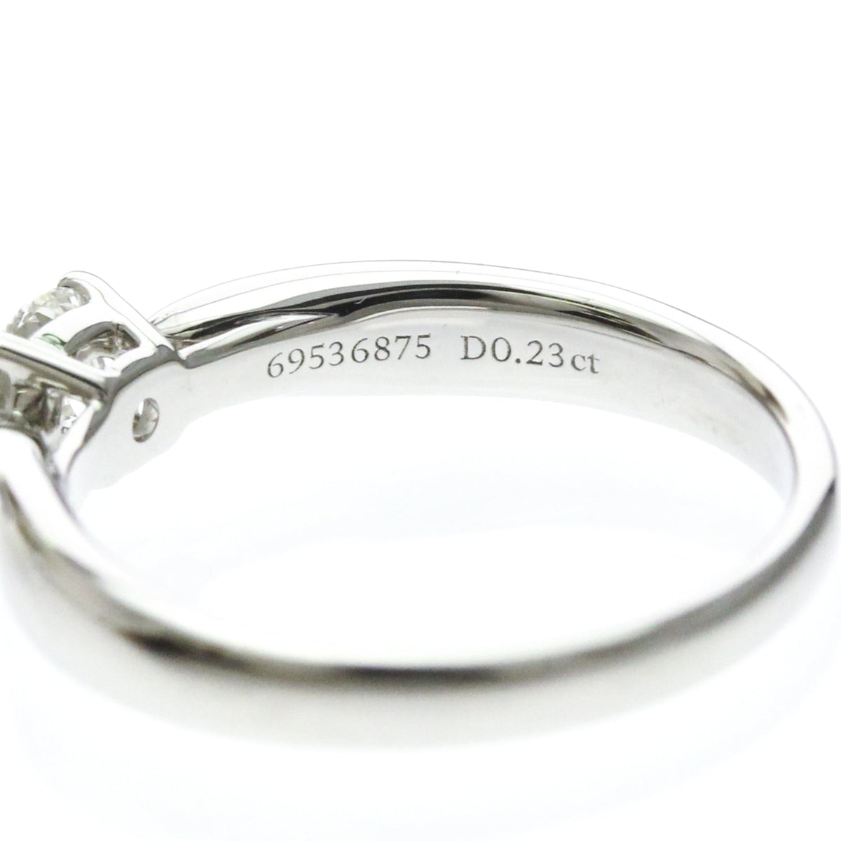 Tiffany & Co. Harmony Solitaire Platinum And Pave Diamonds With Rbc Diamond G/Vs1 Silver Platinum Ring Jewelry (Pre-Owned)