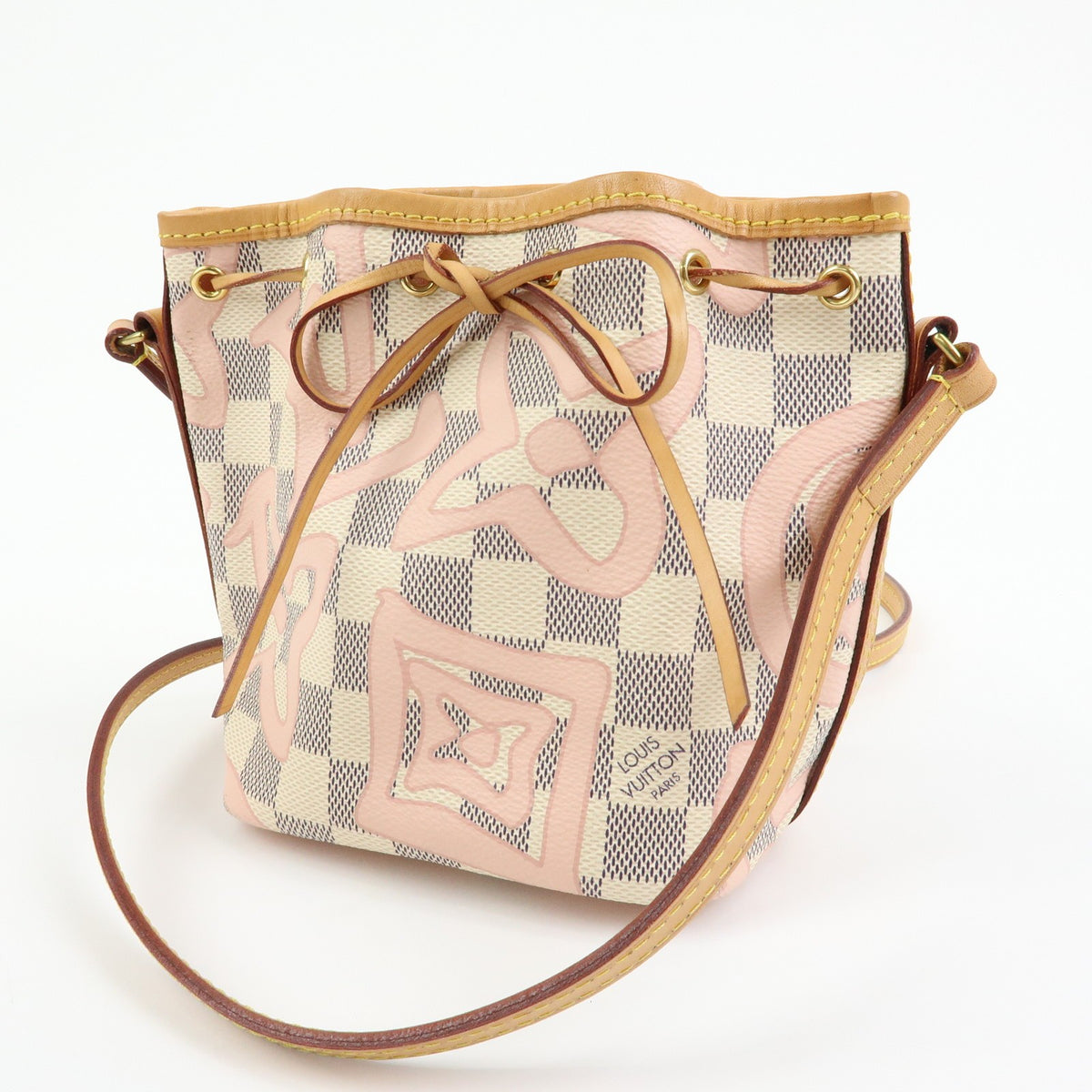 Louis Vuitton Noe Limited Edition Damier Tahitienne White Canvas Shoulder Bag Bag (Pre-Owned)