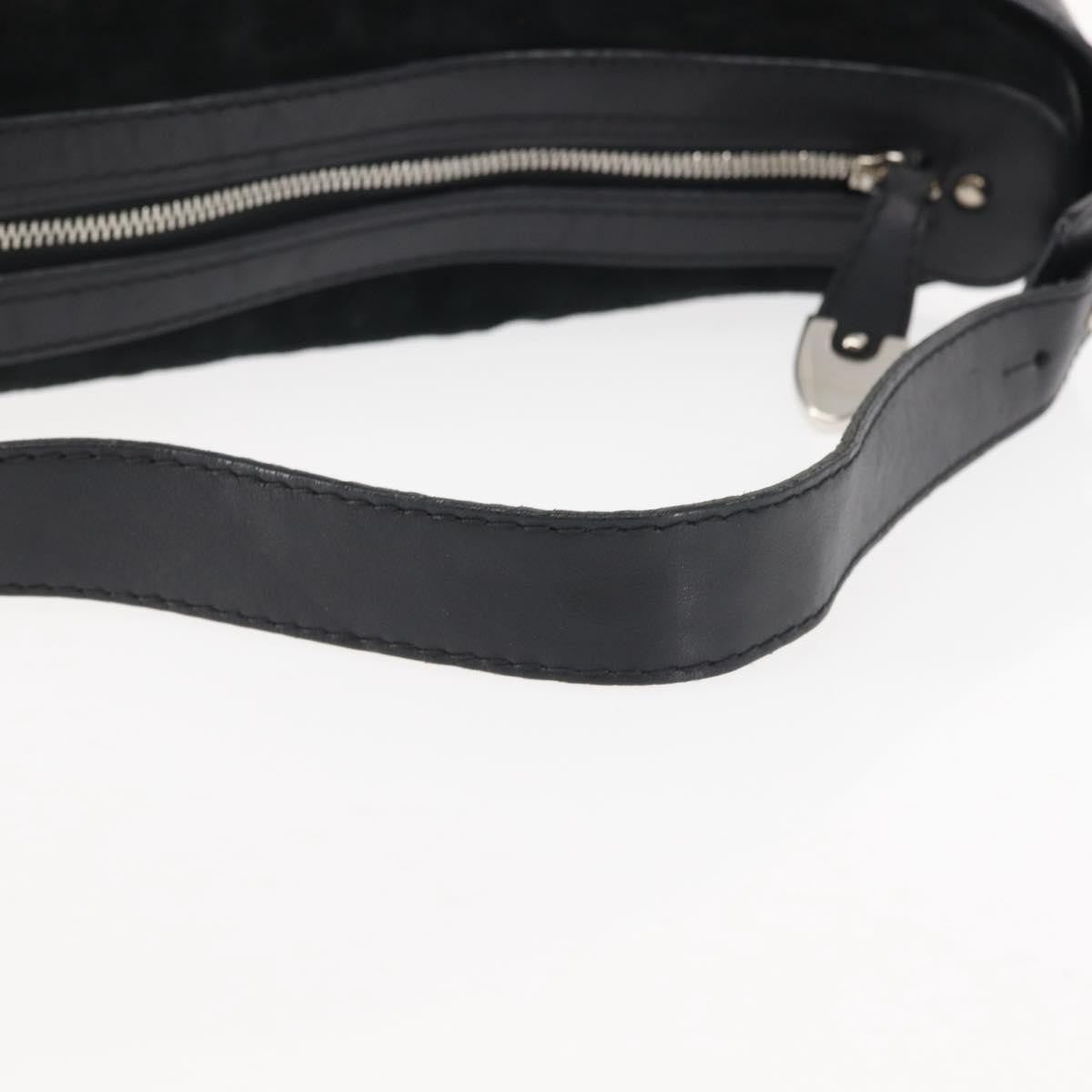 Bally Vintage Suede Black Suede Shoulder Bag Bag (Pre-Owned)