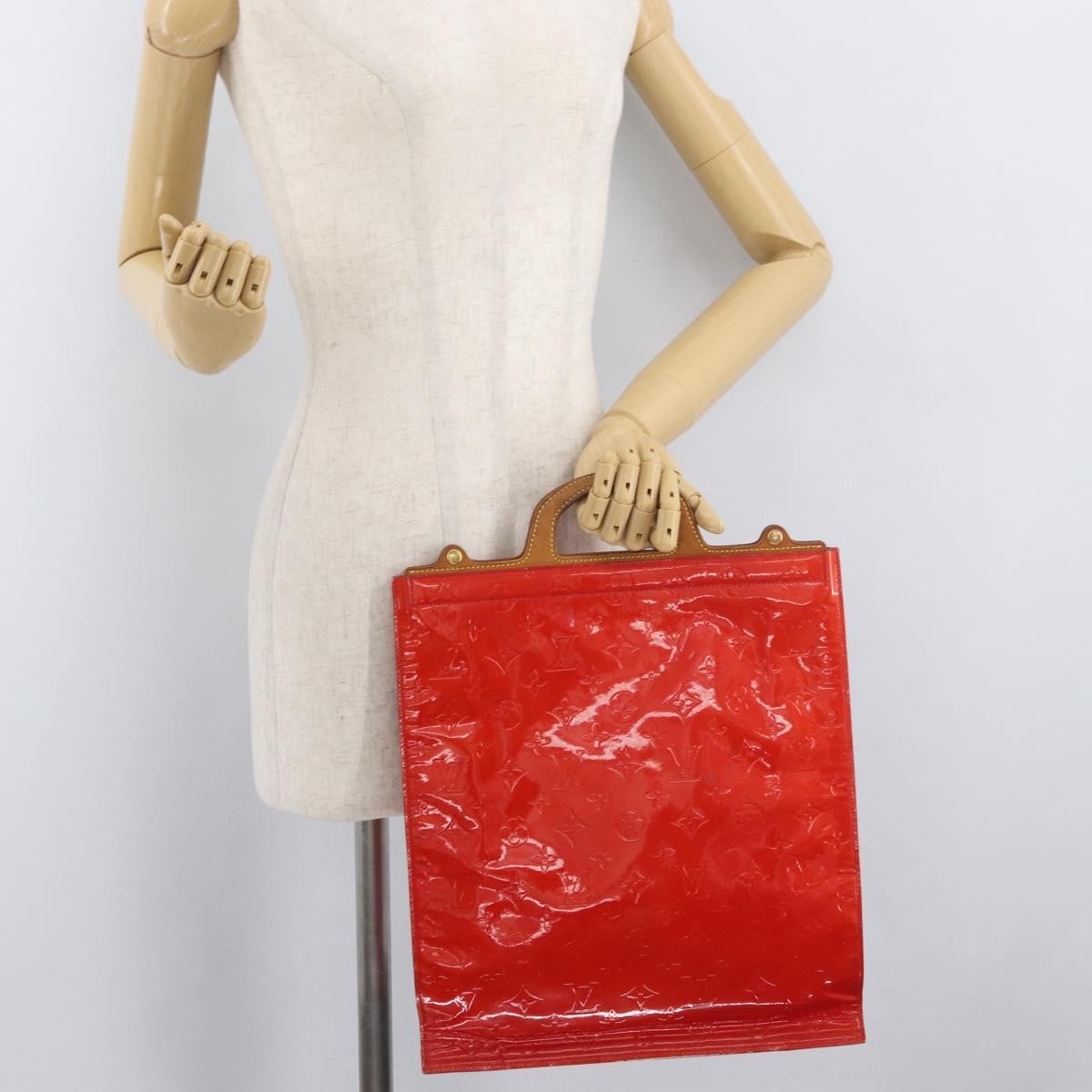 Louis Vuitton Stanton Monogram Vernis Red Patent_Leather Tote Bag Bag (Pre-Owned)