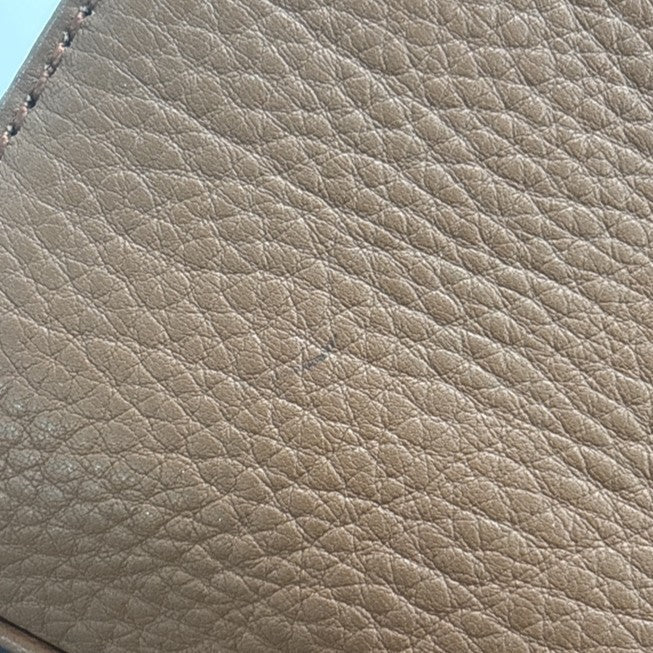 Burberry Vintage Zip Leather Brown Leather Tote Bag Bag (Pre-Owned)