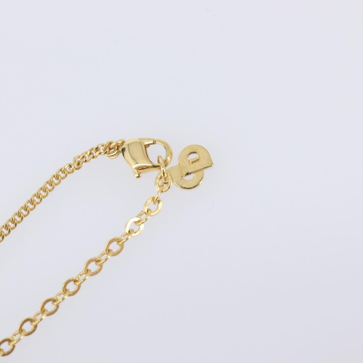 Christian Dior Cd Pendant Metal Gold Metal Necklace Jewelry (Pre-Owned)