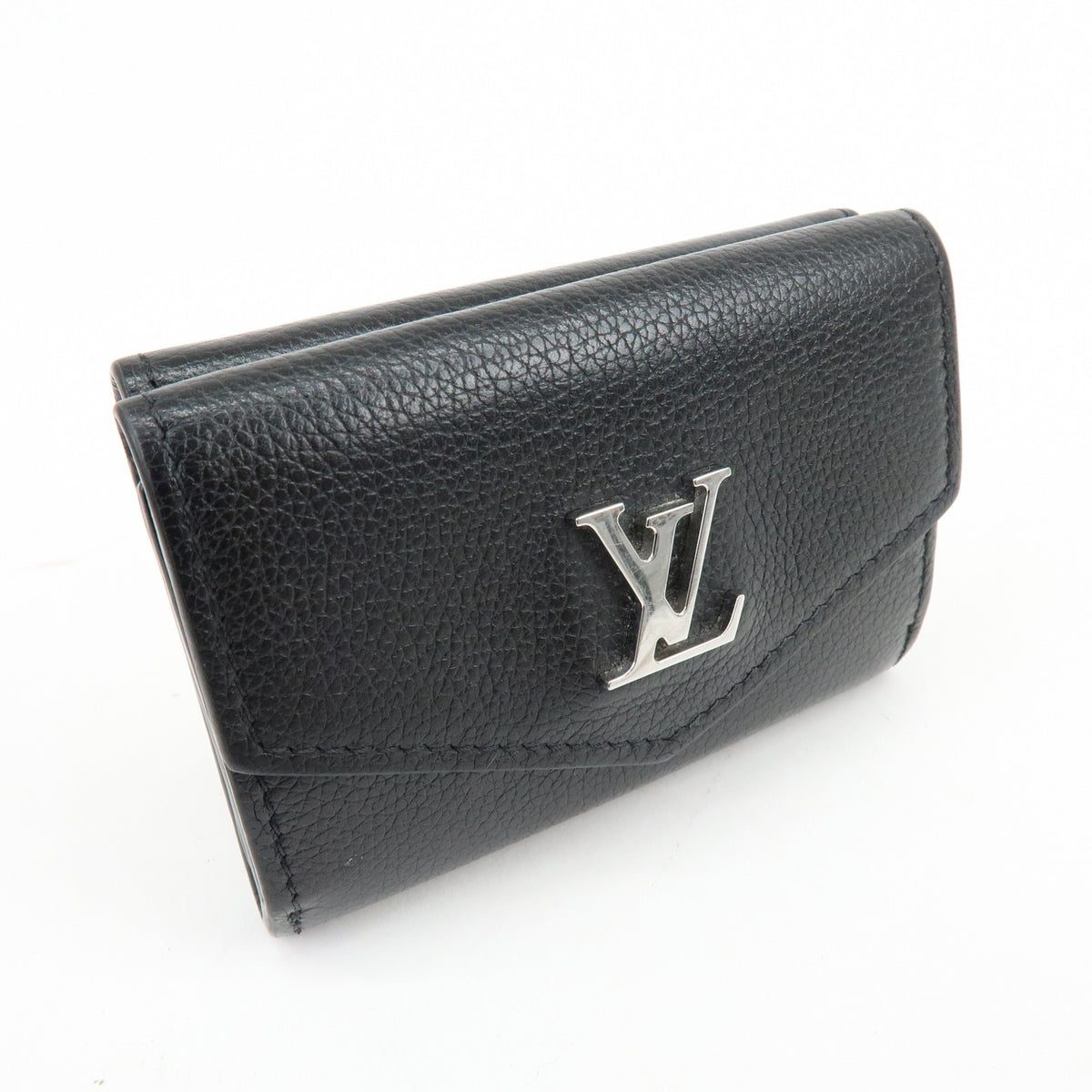 Louis Vuitton Lockmini Leather Black Leather Wallets Accessory (Pre-Owned)
