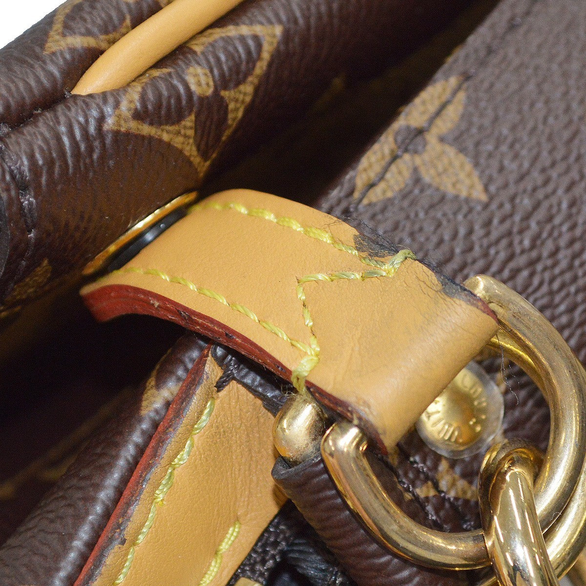 Louis Vuitton Nigo Trio Messenger Limited Edition Stripes Monogram Canvas Brown Canvas Shoulder Bag Bag (Pre-Owned)