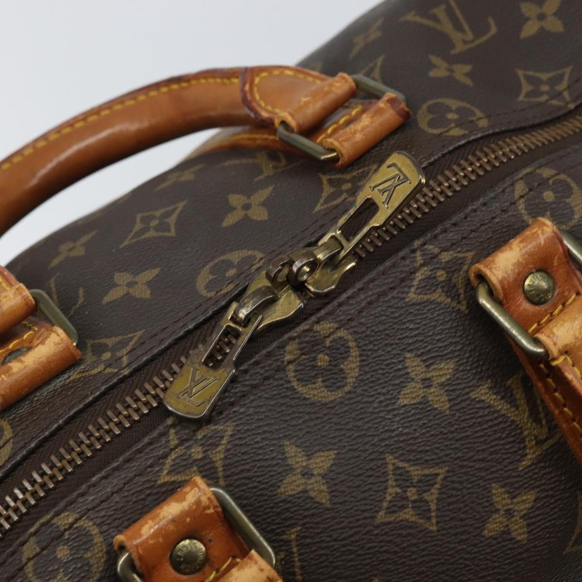 Louis Vuitton Keepall Monogram Canvas Brown Canvas Travel Bag Bag (Pre-Owned)