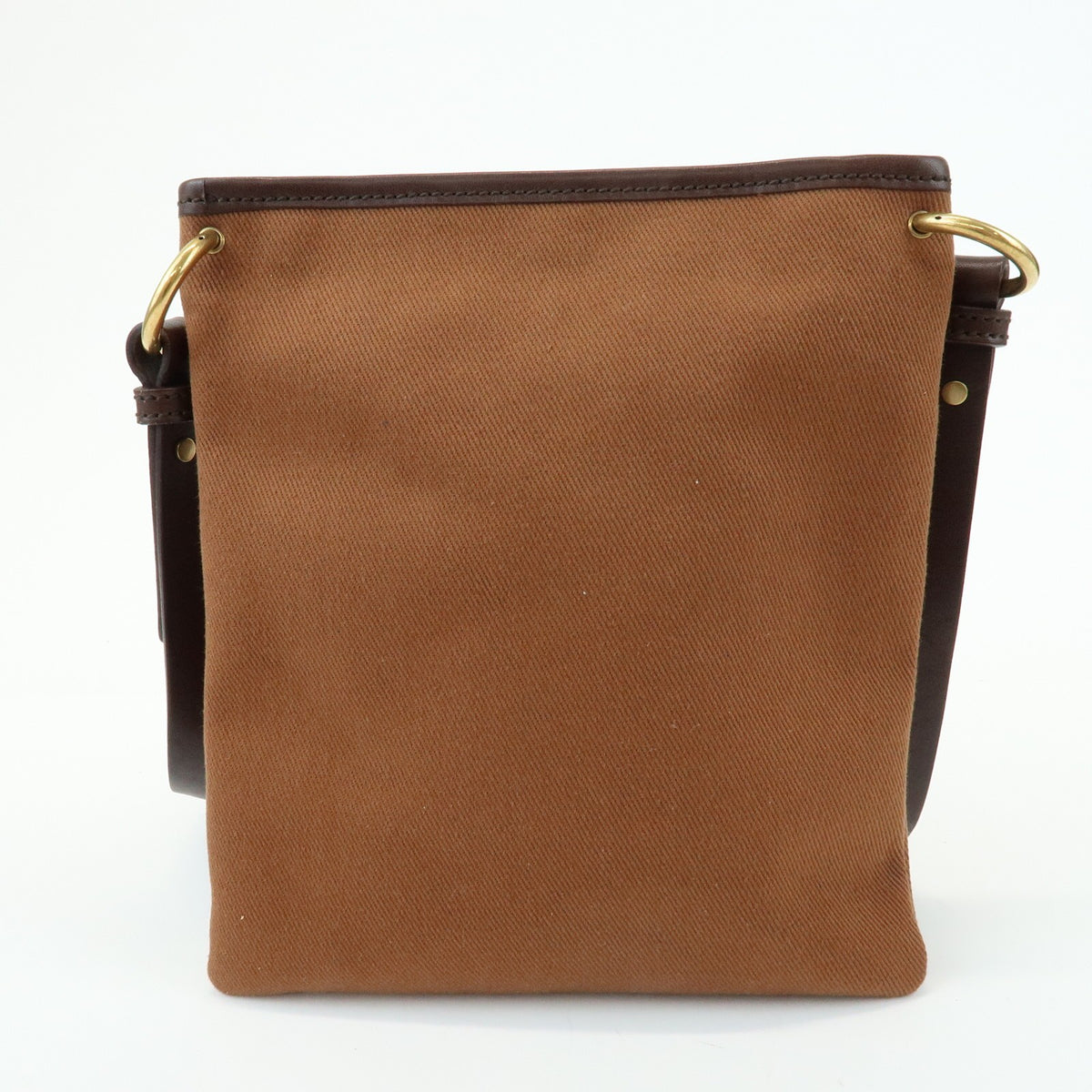 Saint Laurent Kahara Cassandra Canvas Brown Canvas Shoulder Bag Bag (Pre-Owned)