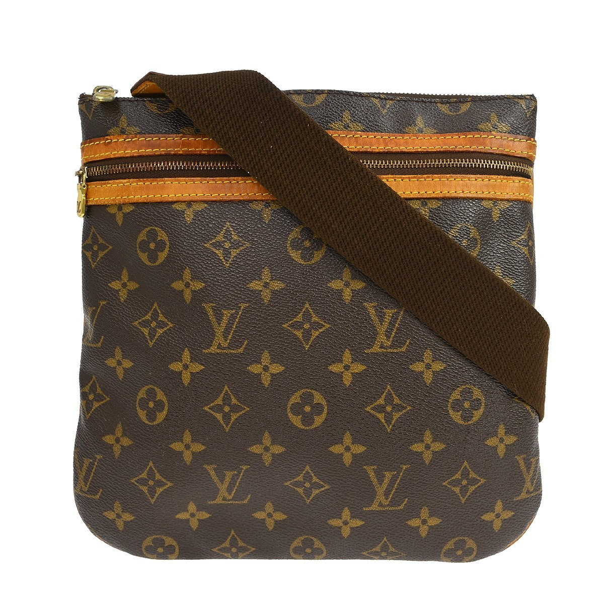 Louis Vuitton Bosphore Pochette Monogram Canvas Brown Canvas Shoulder Bag Bag (Pre-Owned)