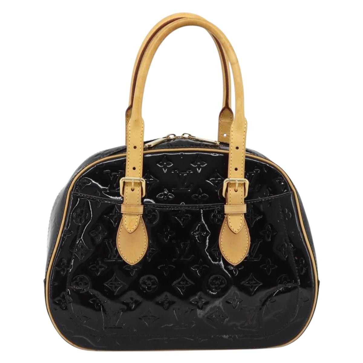 Louis Vuitton Summit Drive Monogram Vernis Black Patent_Leather Handbag (Pre-Owned)