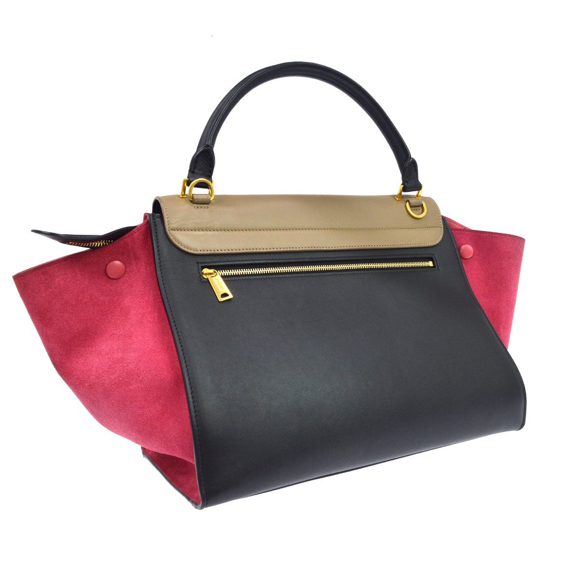 Celine Tricolor Trapeze Leather Multicolour Leather Handbag (Pre-Owned)