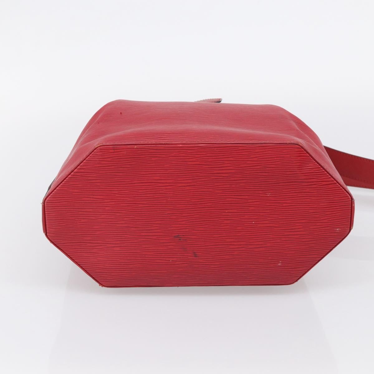 Louis Vuitton Vintage Sac D'epaule Epi Leather Red Leather Handbag (Pre-Owned)