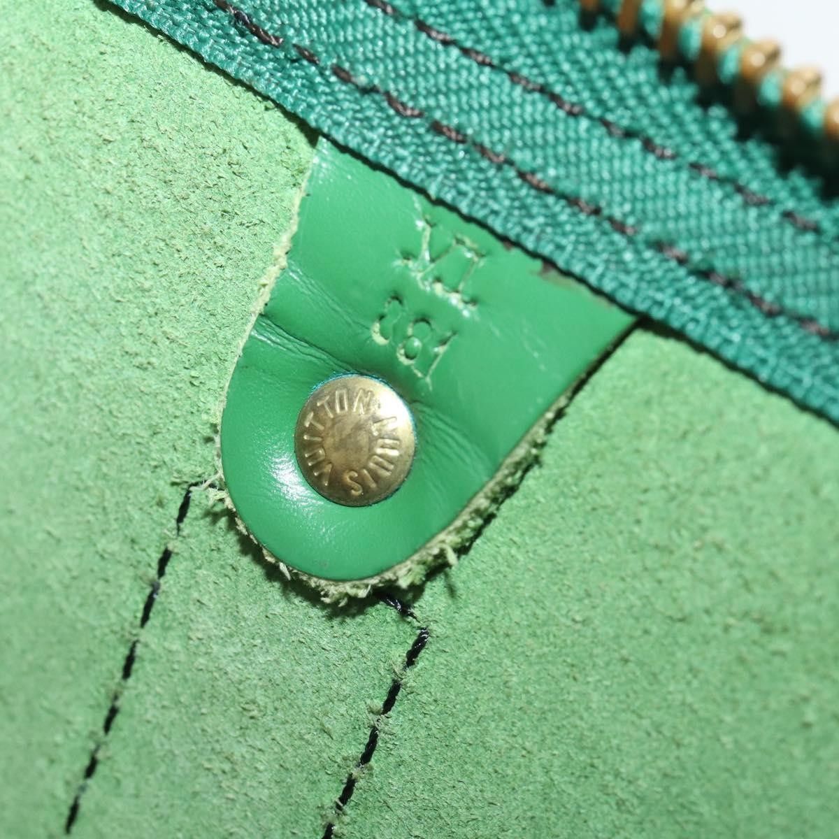Louis Vuitton Keepall Epi Leather Green Leather Travel Bag Bag (Pre-Owned)