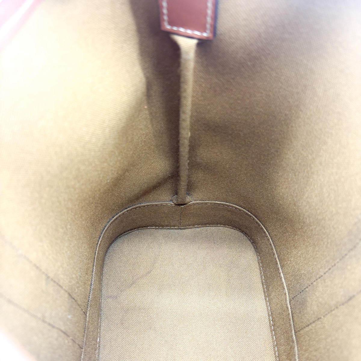 Celine Triomphe Bucket Embossed Suede Black Canvas Handbag (Pre-Owned)