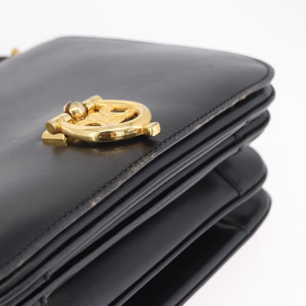 Celine Handbag Leather Black Leather Handbag (Pre-Owned)