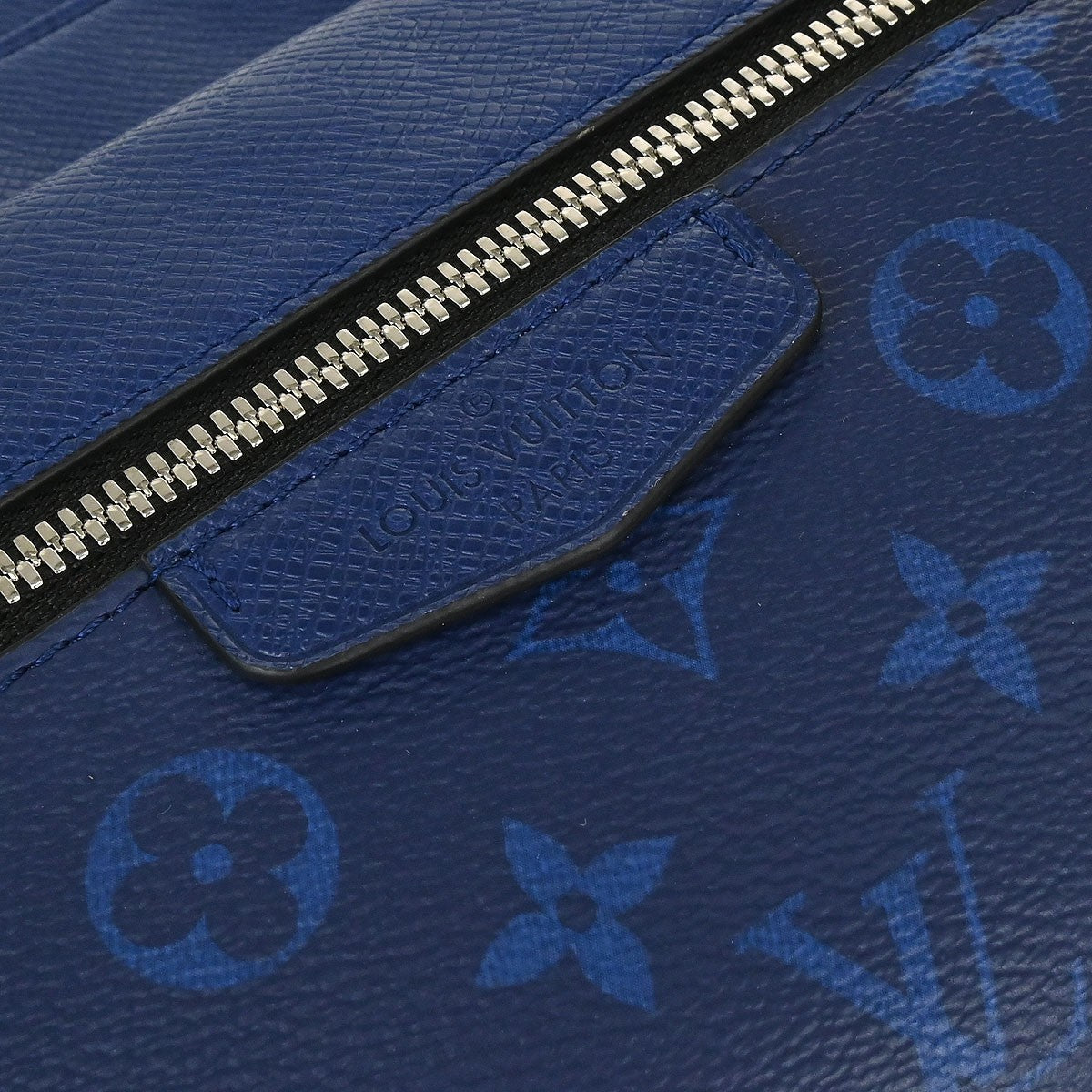 Louis Vuitton Outdoor Bumbag Monogram Taigarama Blue Leather Shoulder Bag Bag (Pre-Owned)