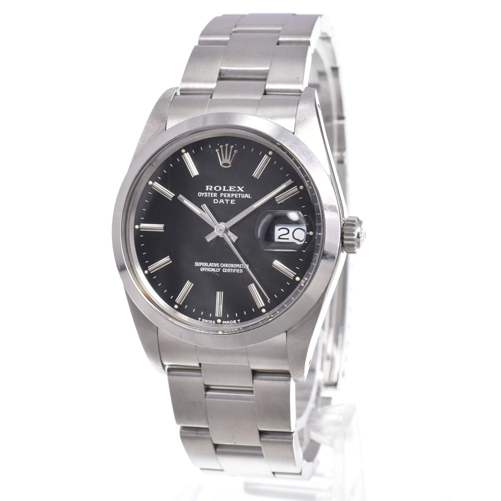 Rolex Oyster Perpetual Date Automatic Stainless Steel And Yellow Gold With Diamond Markers Watch (Pre-Owned)