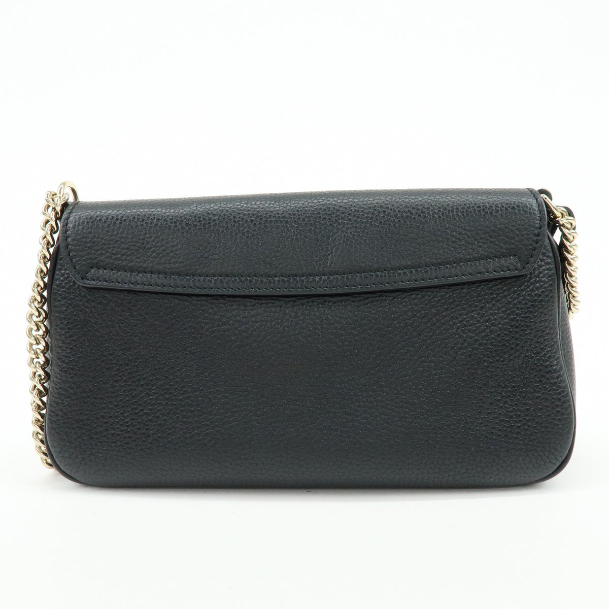 Gucci Soho Chain Leather Black Calfskin Crossbody Bag Bag (Pre-Owned)