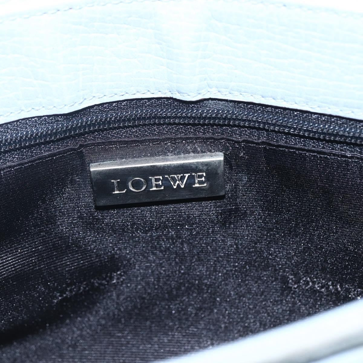 Loewe Vintage Leather Blue Leather Handbag (Pre-Owned)
