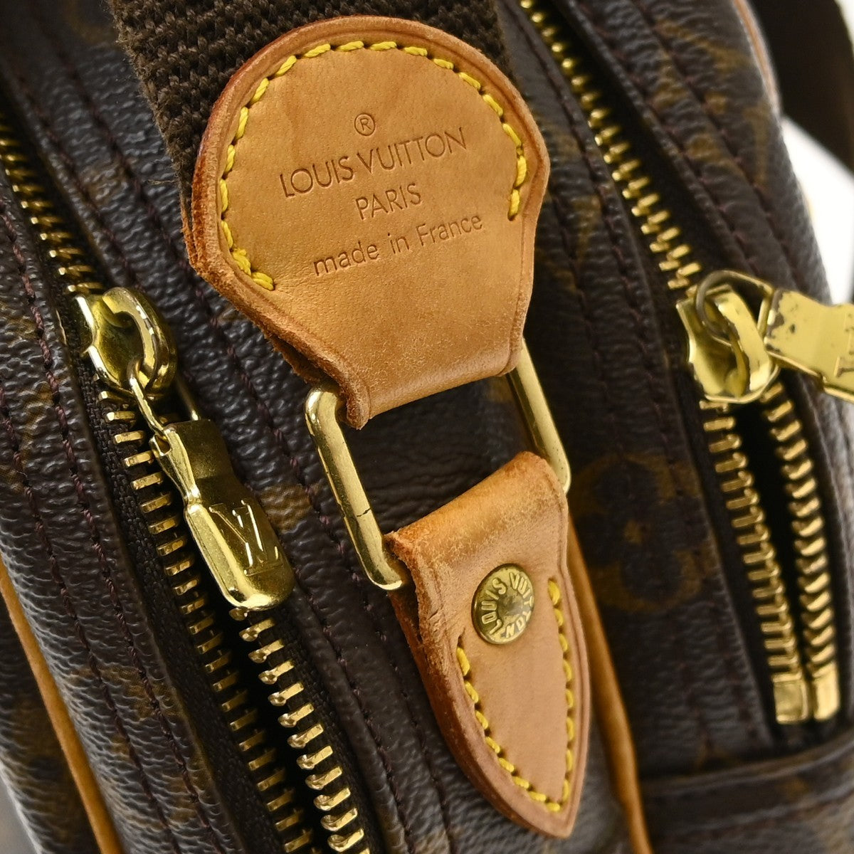 Louis Vuitton Reporter Monogram Canvas Brown Canvas Shoulder Bag Bag (Pre-Owned)