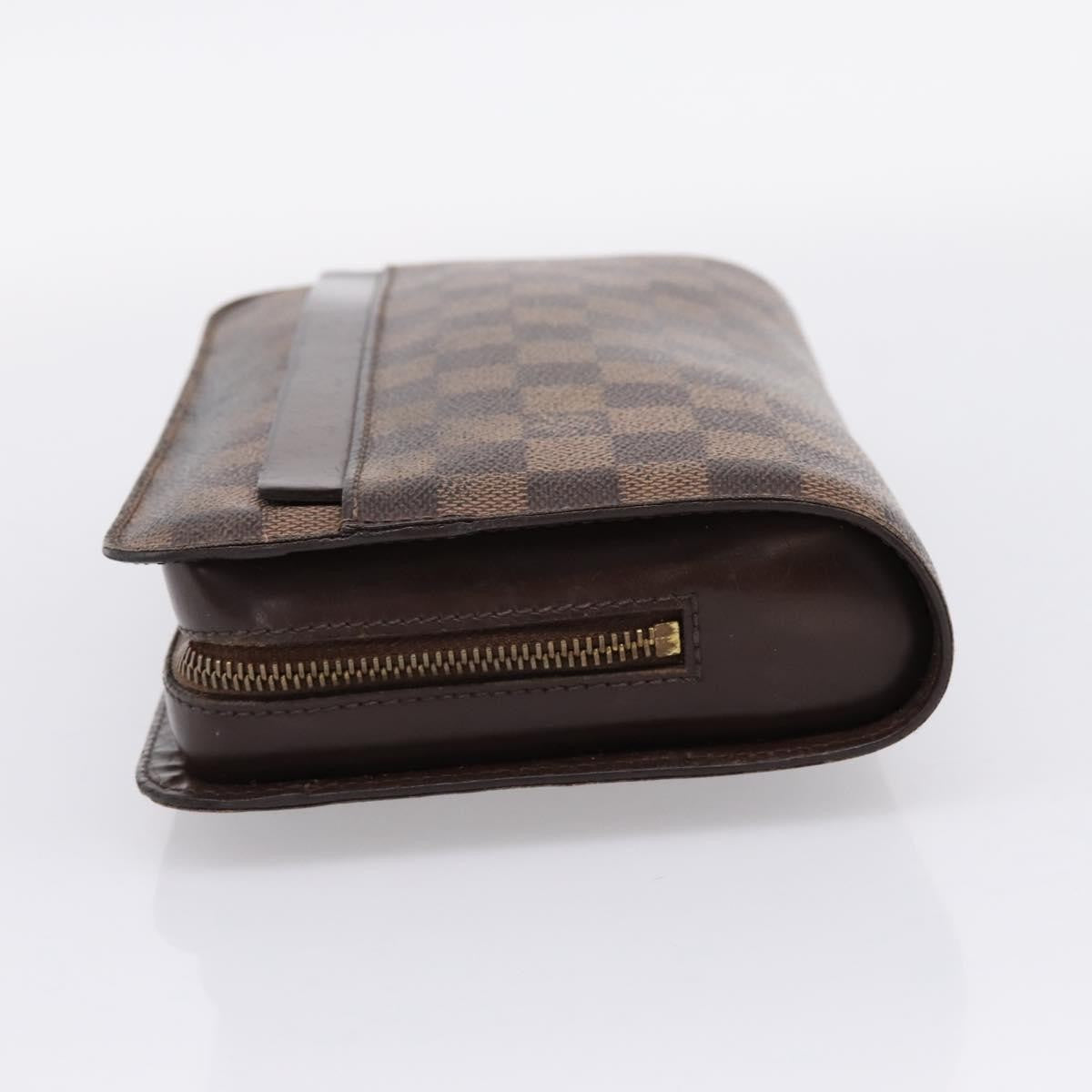 Louis Vuitton Pochette Saint Louis Damier Brown Canvas Clutche & Pouche Bag (Pre-Owned)