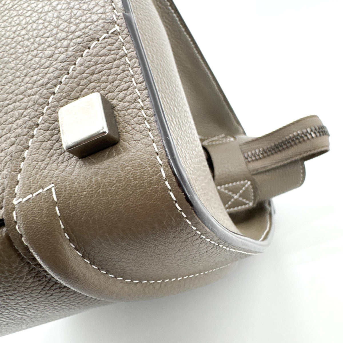 Celine Luggage Grainy Leather Brown Leather Handbag (Pre-Owned)