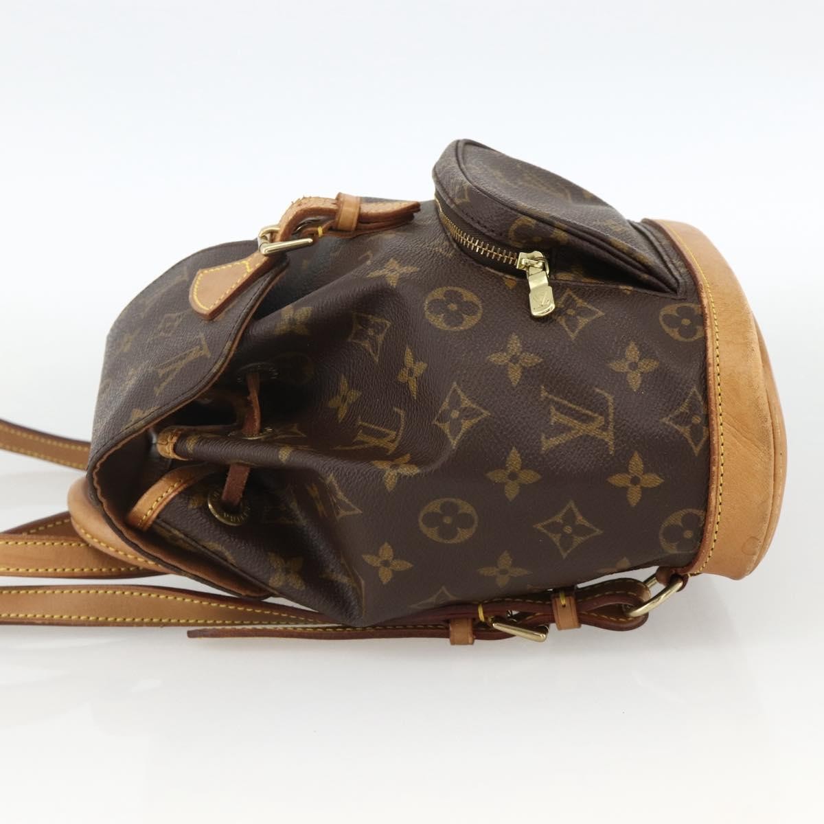 Louis Vuitton Vintage Montsouris Monogram Canvas Brown Canvas Backpack Bag (Pre-Owned)