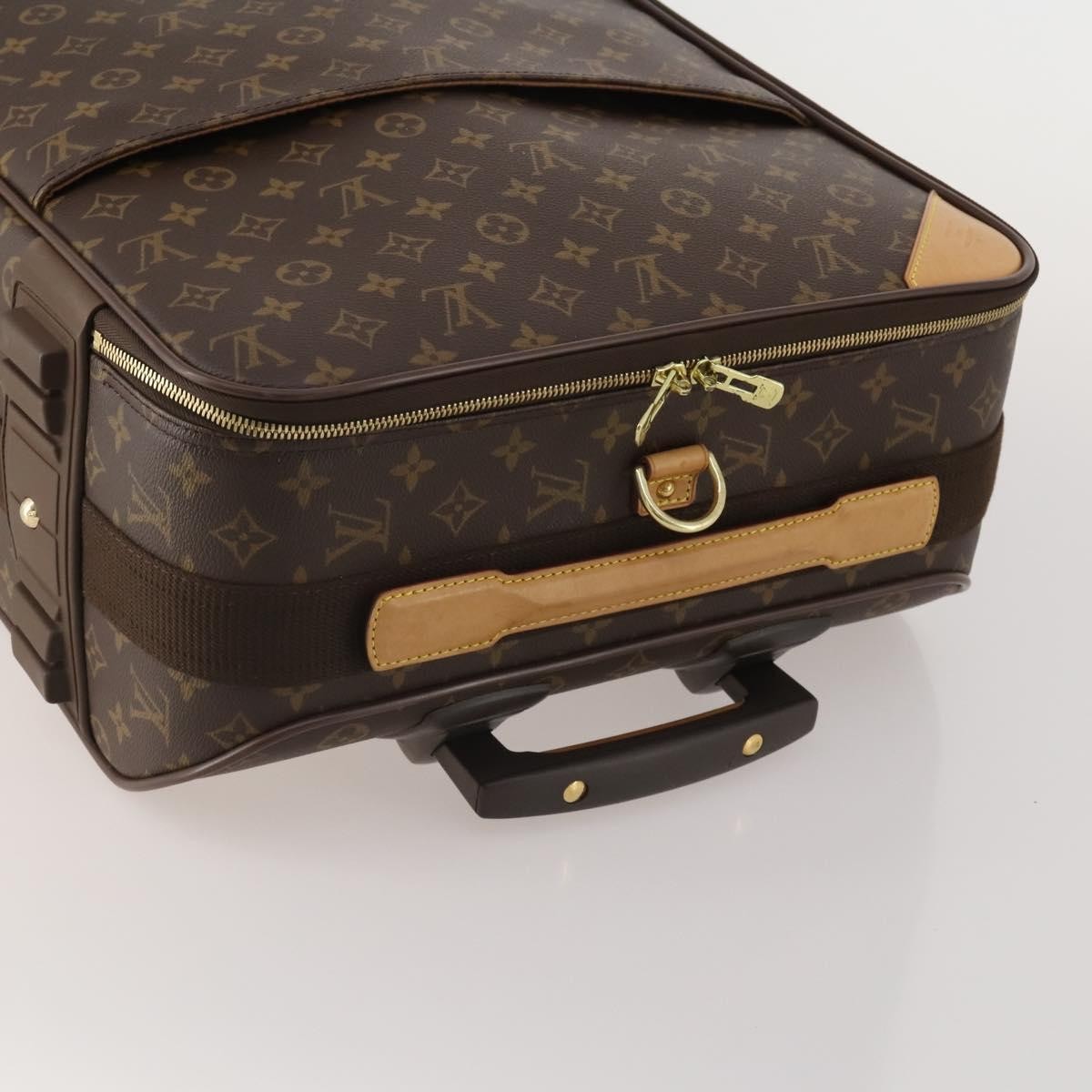 Louis Vuitton Pegase Luggage Monogram Canvas Brown Canvas Travel Bag Bag (Pre-Owned)