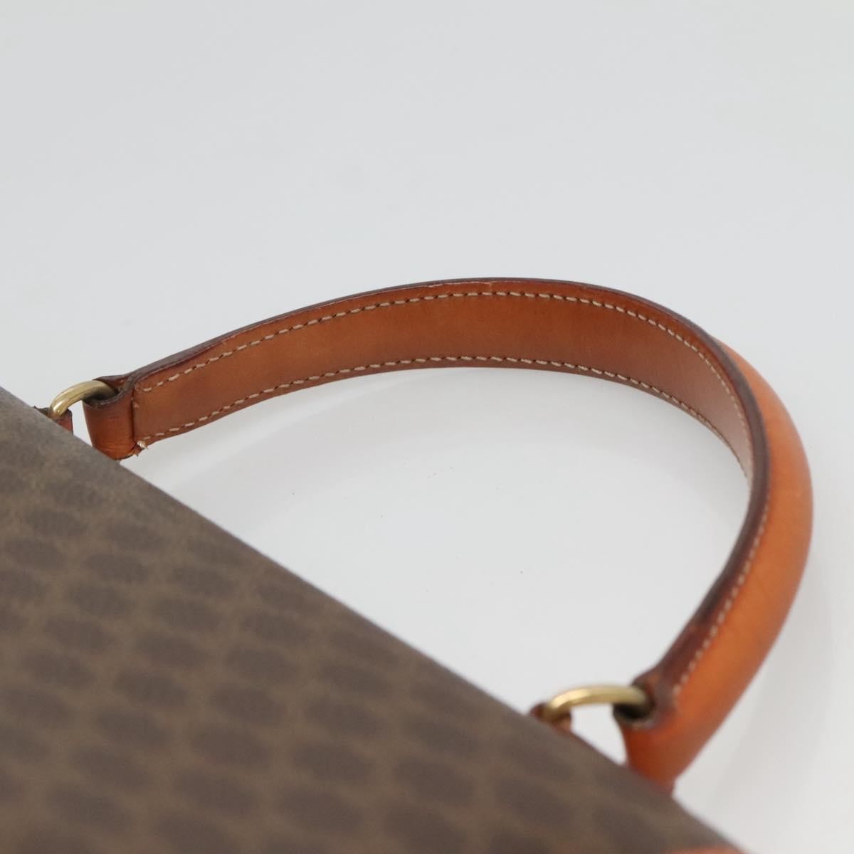 Celine Vintage Macadam Canvas Brown Canvas Handbag (Pre-Owned)