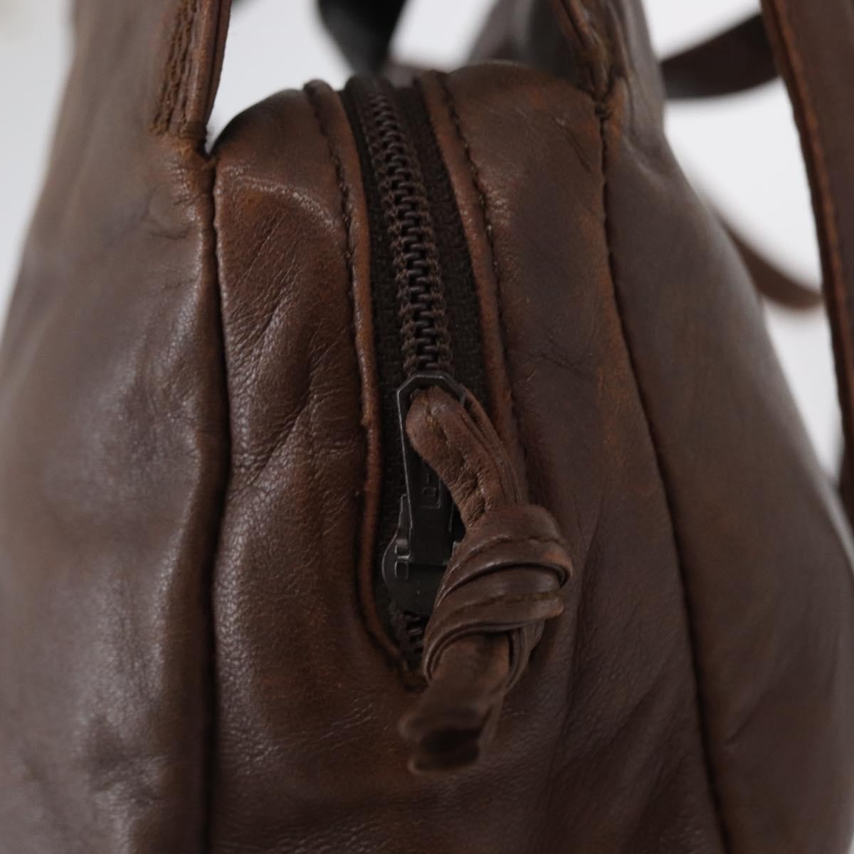 Loewe Anagram Leather Brown Leather Shoulder Bag Bag (Pre-Owned)