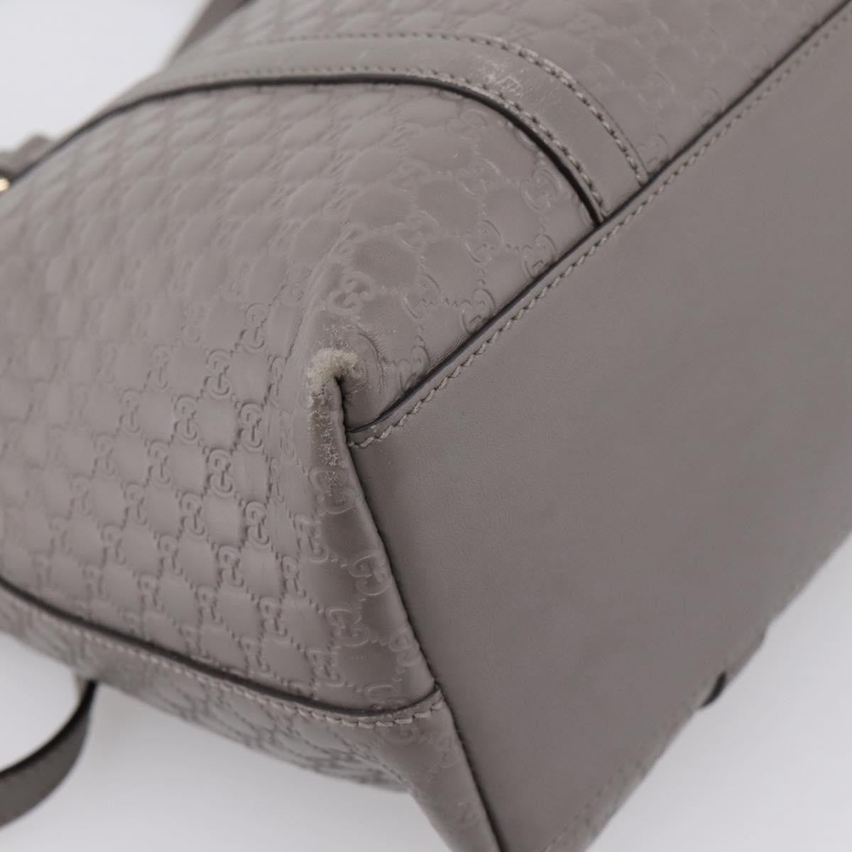 Gucci Margaux Microguccissima Leather Gray Leather Tote Bag Bag (Pre-Owned)