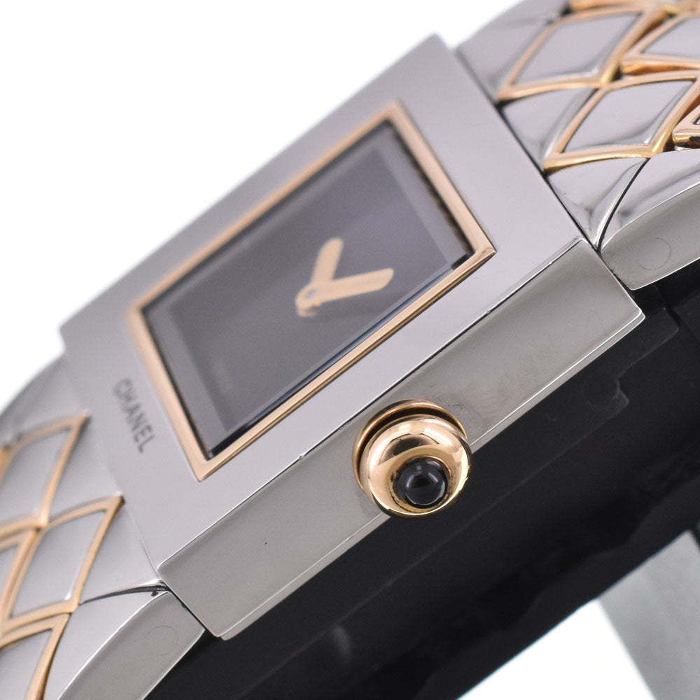 Chanel Matelasse Quartz Stainless Steel Watch (Pre-Owned)